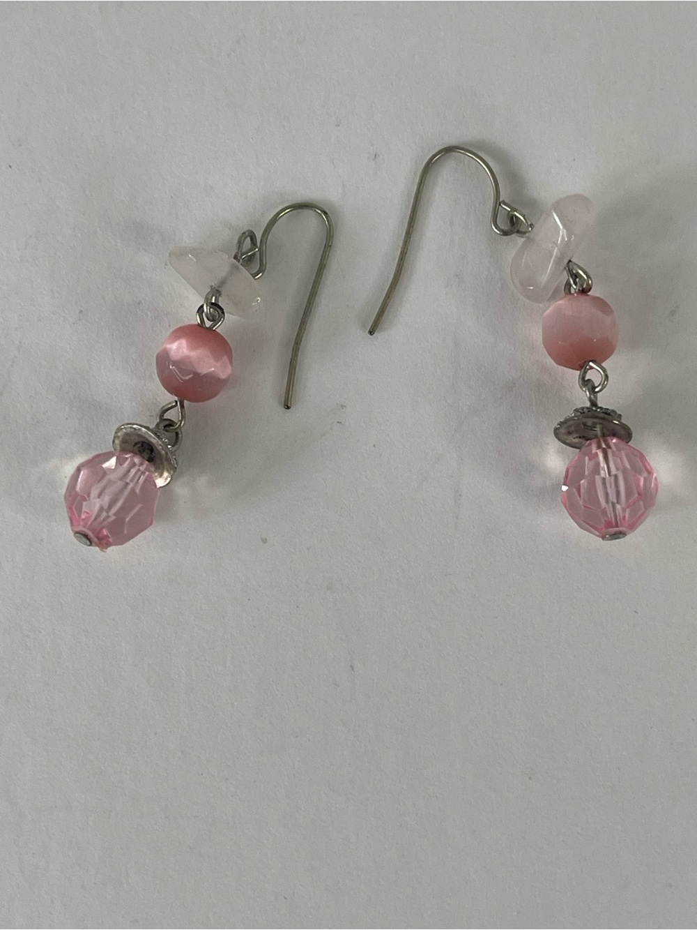 Pink Bead Drop Earrings - Women Jewelry